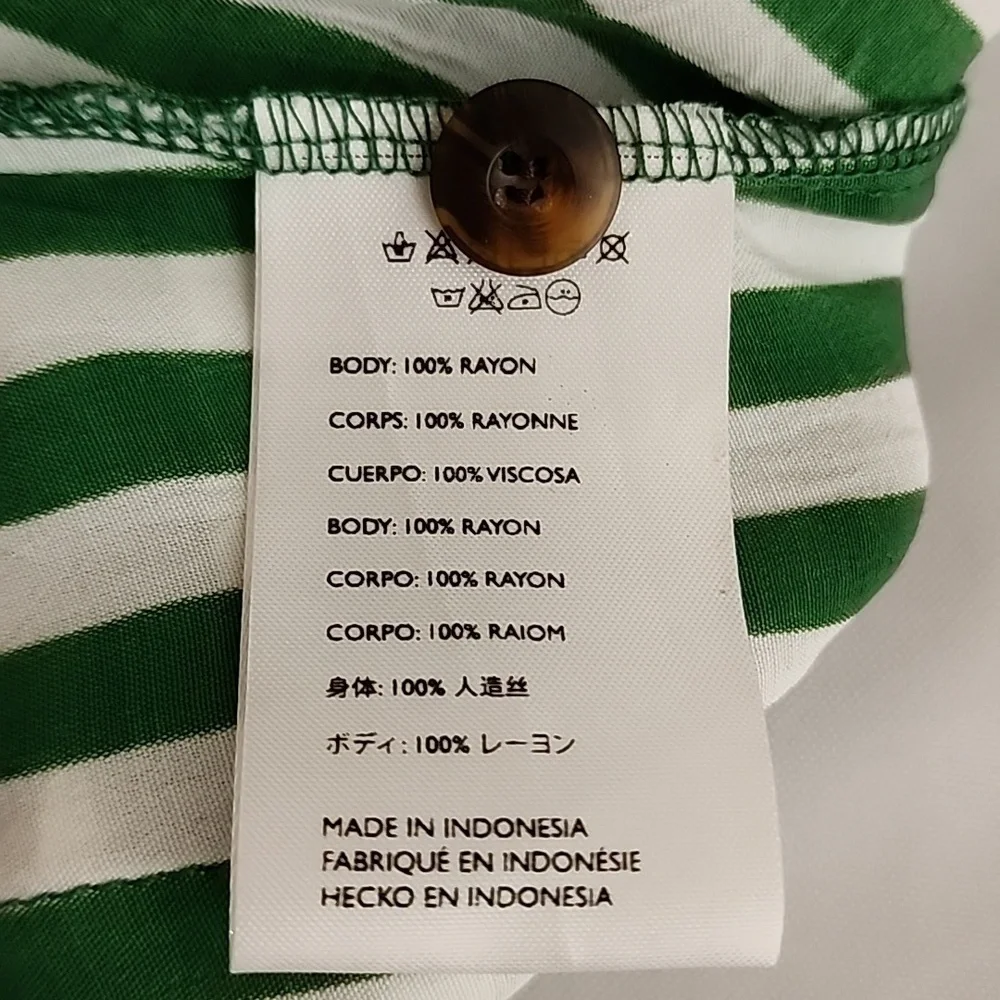 NWT Faithfull The Brand Milan Midi‎ Striped Dress Size Medium - Picture 11 of 14